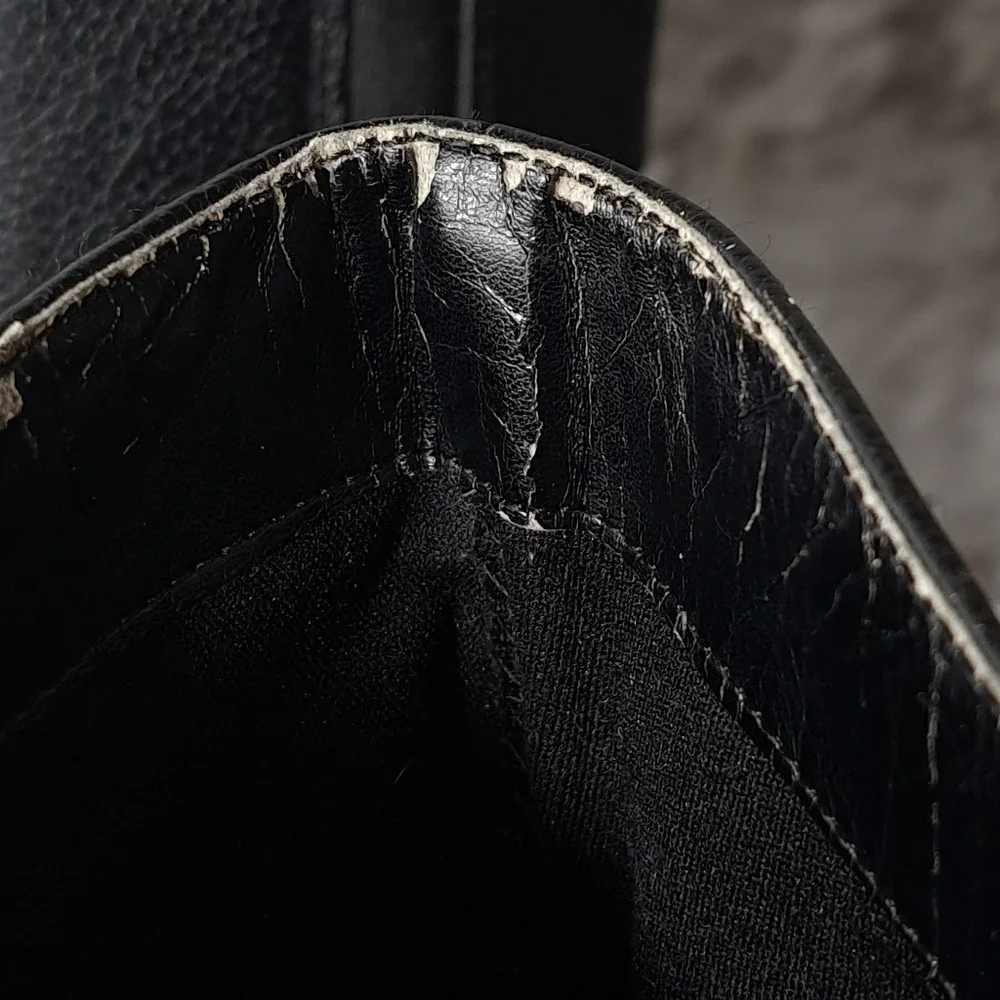 Enzo Angiolini Women's Tall‎ Boots Black Leather Eazenzi Size 9M Riding Boots